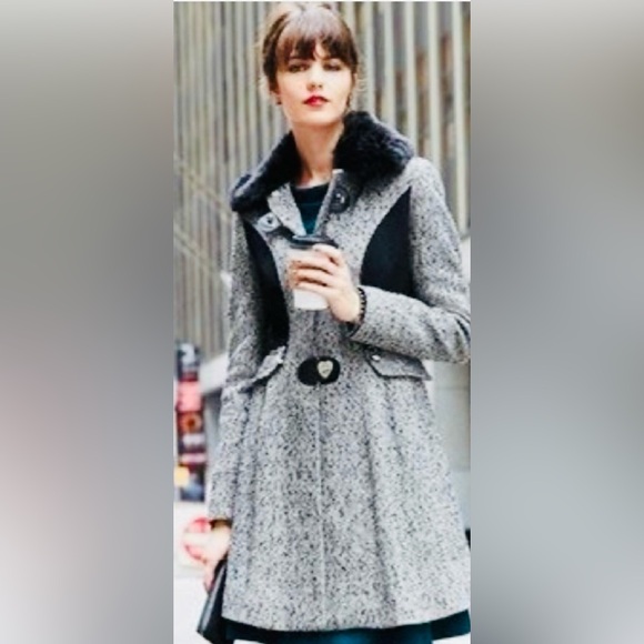 Betsey Johnson coat jacket size 4 - Picture 1 of 10